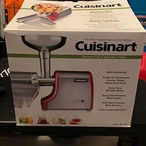 Cuisinart electric fruit/veggie press